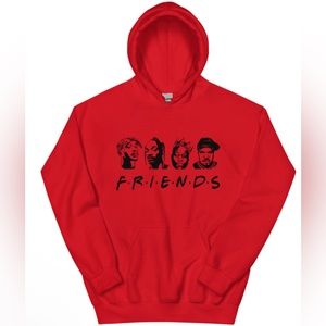 Cre8tive Concepts Boutique’s Unisex Graphic CUSTOM Designed "FRIENDS" Hoodie-RED